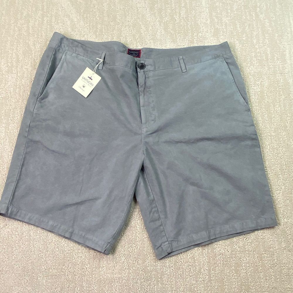 Untuckit Chino Shorts Men's Gray Casual Size 44